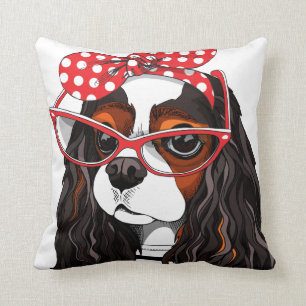 Cavalier King Charles Spaniel From Paris With Love Cushion