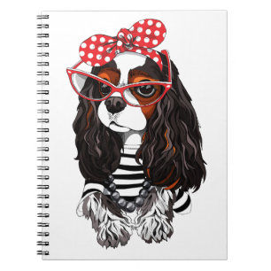 Cavalier King Charles Spaniel From Paris With Love Notebook
