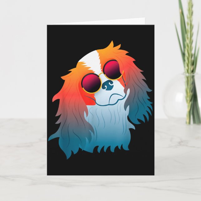 Cavalier King Charles Spaniel Funny Gift Dog Mom D Card (Front)