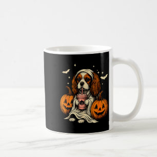 Cavalier King Charles Spaniel Ghost Halloween Cava Coffee Mug