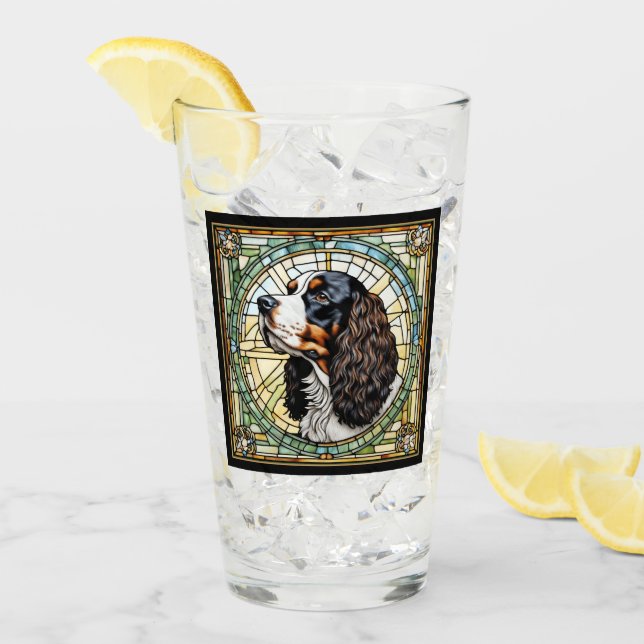 Cavalier King Charles Spaniel Glass (Front Ice)