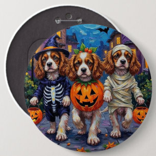 Cavalier King Charles Spaniel Halloween Costumes 6 Cm Round Badge