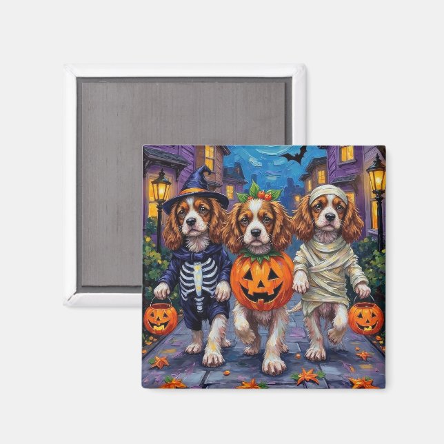 Cavalier King Charles Spaniel Halloween Costumes Magnet (Front/Back)
