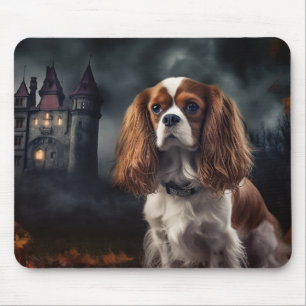 Cavalier King Charles Spaniel Halloween Scary Mouse Mat