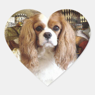 Cavalier King Charles Spaniel Heart Sticker