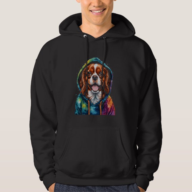 Cavalier King Charles Spaniel Hoodie Dog Funny Pri (Front)