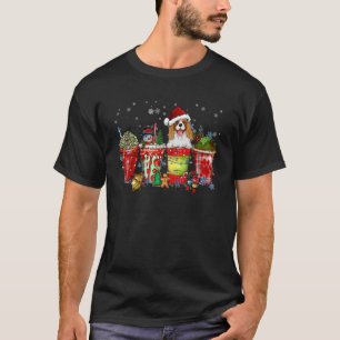 Cavalier King Charles Spaniel Iced Latte Snowmen S T-Shirt