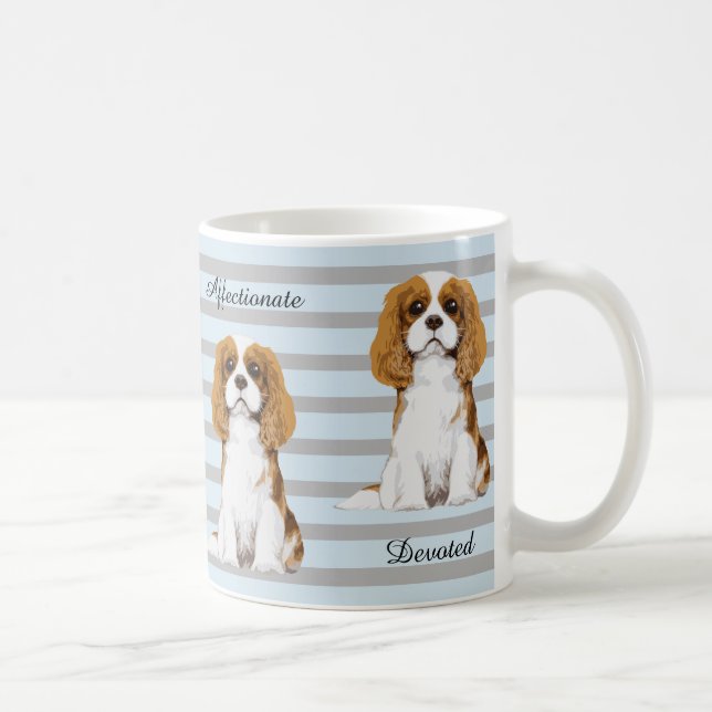 Cavalier King Charles Spaniel Illustrated Mug (Right)