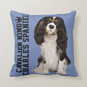 Cavalier King Charles Spaniel Illustrated Pillow