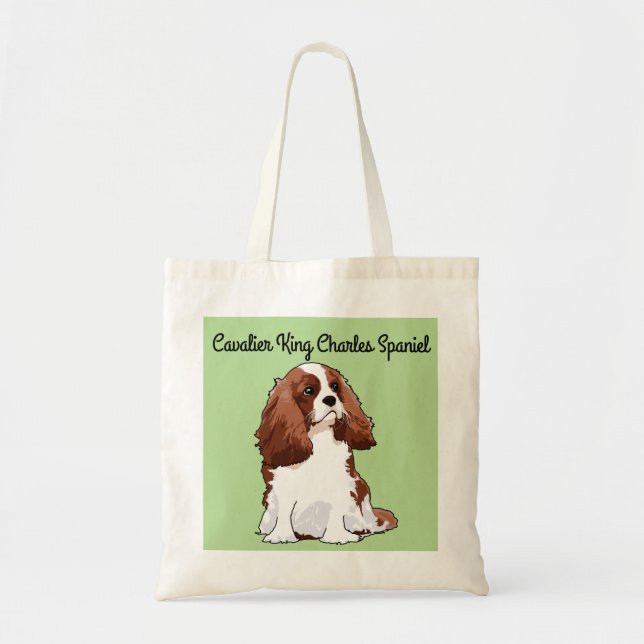 Cavalier King Charles Spaniel Illustrated Tote bag (Front)
