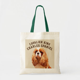 Cavalier King Charles Spaniel Illustrated Tote Bag