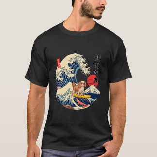 Cavalier King Charles Spaniel Japanese Kanagawa Wa T-Shirt