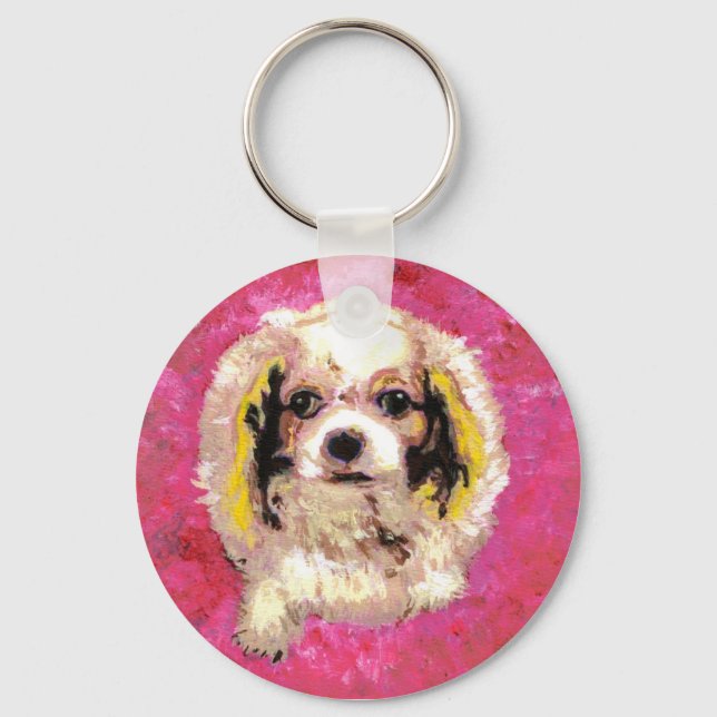 Cavalier King Charles Spaniel Key Ring (Front)