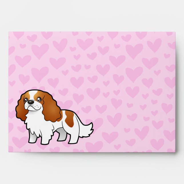 Cavalier King Charles Spaniel Love Envelopes (Front)