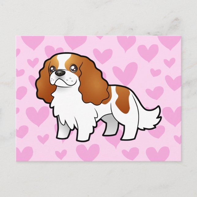 Cavalier King Charles Spaniel Love Postcard (Front)
