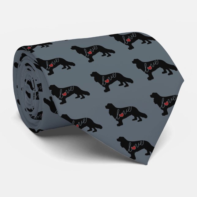 Cavalier King Charles Spaniel Love Tie (Rolled)