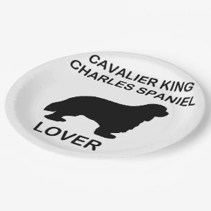 Cavalier King Charles spaniel lover Paper Plate