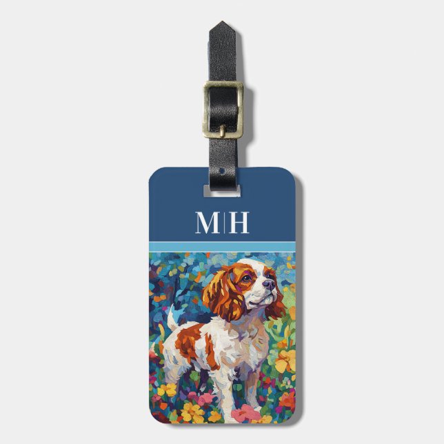 Cavalier King Charles Spaniel Luggage Tags (Front Vertical)
