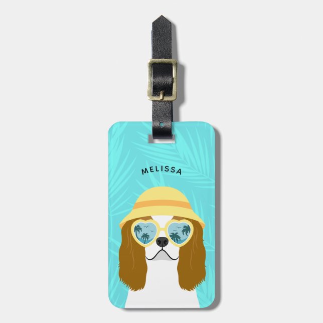 Cavalier King Charles Spaniel Luggage Tags (Front Vertical)
