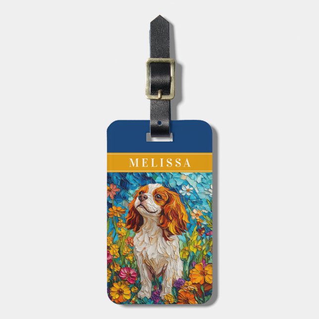 Cavalier King Charles Spaniel Luggage Tags (Front Vertical)