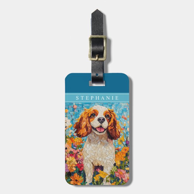 Cavalier King Charles Spaniel Luggage Tags (Front Vertical)