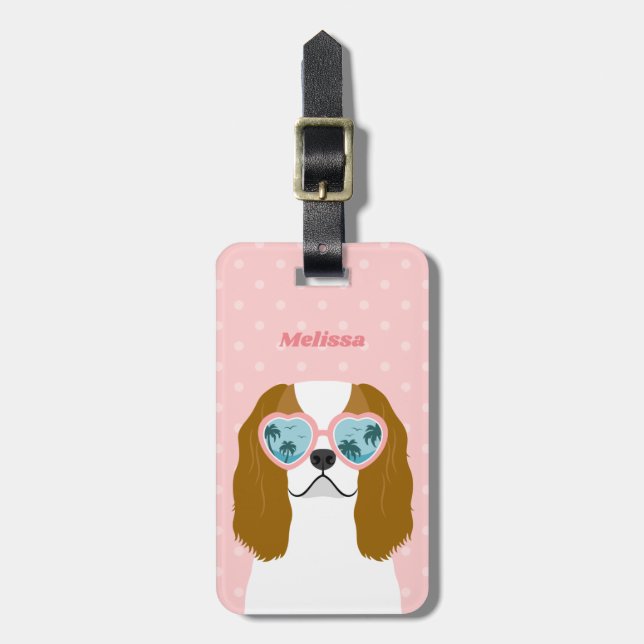Cavalier King Charles Spaniel Luggage Tags (Front Vertical)