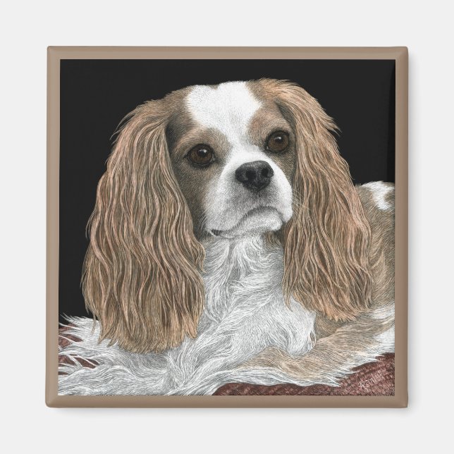 Cavalier King Charles Spaniel Magnet - "Bella" (Front)