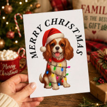 Cavalier King Charles Spaniel Merry Christmas