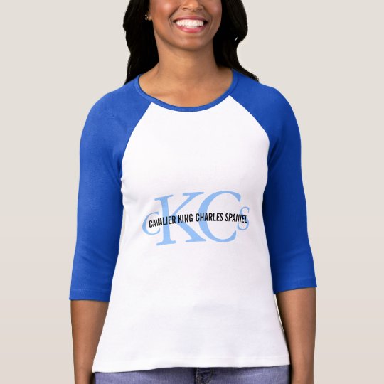 Cavalier King Charles Spaniel Monogram Design T-Shirt
