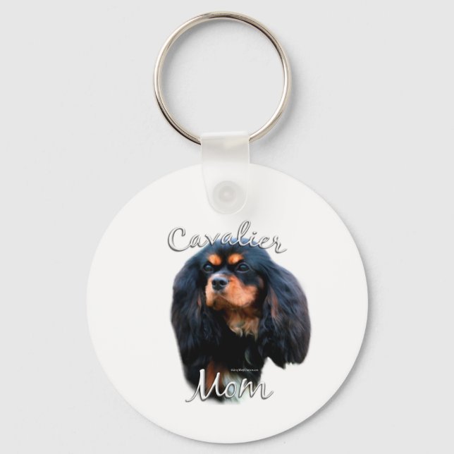 Cavalier King Charles Spaniel Mum 2 Key Ring (Front)