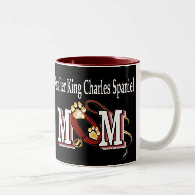 Cavalier King Charles Spaniel Mum Gifts Two-Tone Coffee Mug (Right)