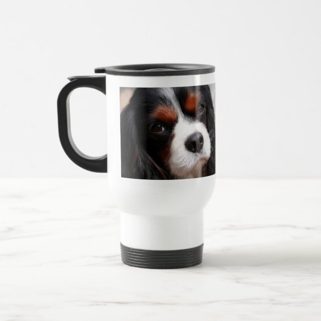Cavalier King Charles Spaniel Mum Travel Mug (Left)