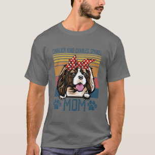 Cavalier King Charles Spaniel Mum Vintage Dog Mama T-Shirt