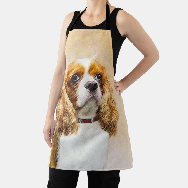 Cavalier King Charles Spaniel Original Painting Apron (Insitu)
