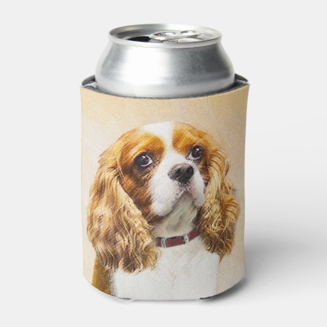 Cavalier King Charles Spaniel Original Painting Can Cooler (Can Front)