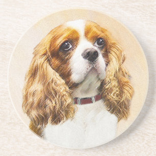Cavalier King Charles Spaniel Original Painting Coaster