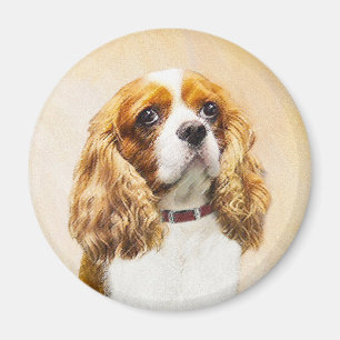 Cavalier King Charles Spaniel Original Painting Magnet