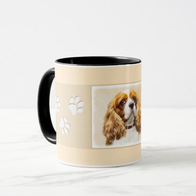 Cavalier King Charles Spaniel Original Painting Mug (Front Left)
