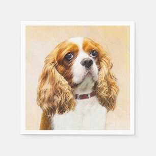 Cavalier King Charles Spaniel Original Painting Napkin
