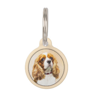 Cavalier King Charles Spaniel Original Painting Pet Tag