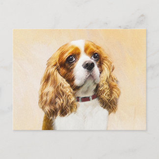 Cavalier King Charles Spaniel Original Painting Postcard