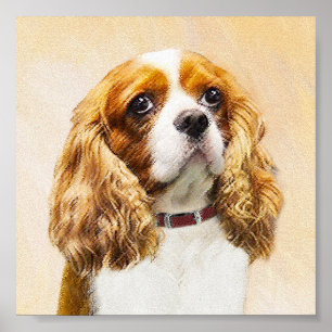 Cavalier King Charles Spaniel Original Painting Poster