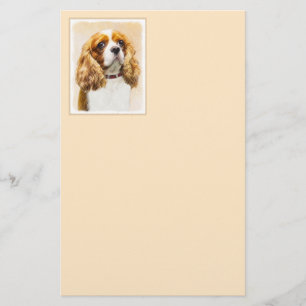 Cavalier King Charles Spaniel Original Painting Stationery
