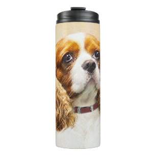 Cavalier King Charles Spaniel Original Painting Thermal Tumbler