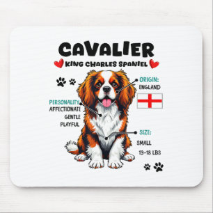 Cavalier King Charles Spaniel Owner Funny Dog Love Mouse Mat