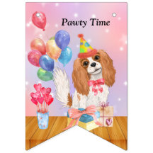 Cavalier King Charles Spaniel Party Banner