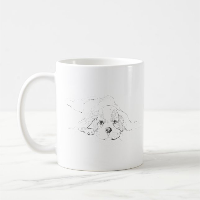 Cavalier King Charles Spaniel Pet Mug (Left)