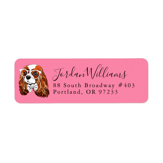 Cavalier King Charles Spaniel Portrait | Add Name (Front)