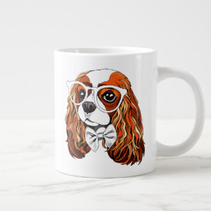 Cavalier King Charles Spaniel Portrait Large Coffee Mug