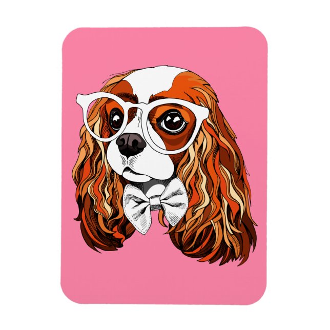 Cavalier King Charles Spaniel Portrait Magnet (Vertical)